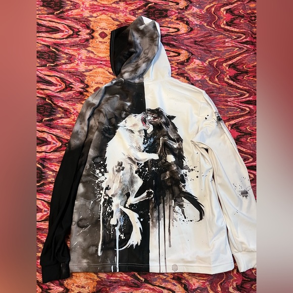 🖤EUC🤍 Blackmilk Lora Zombie Wolf Hoodie - Picture 3 of 8